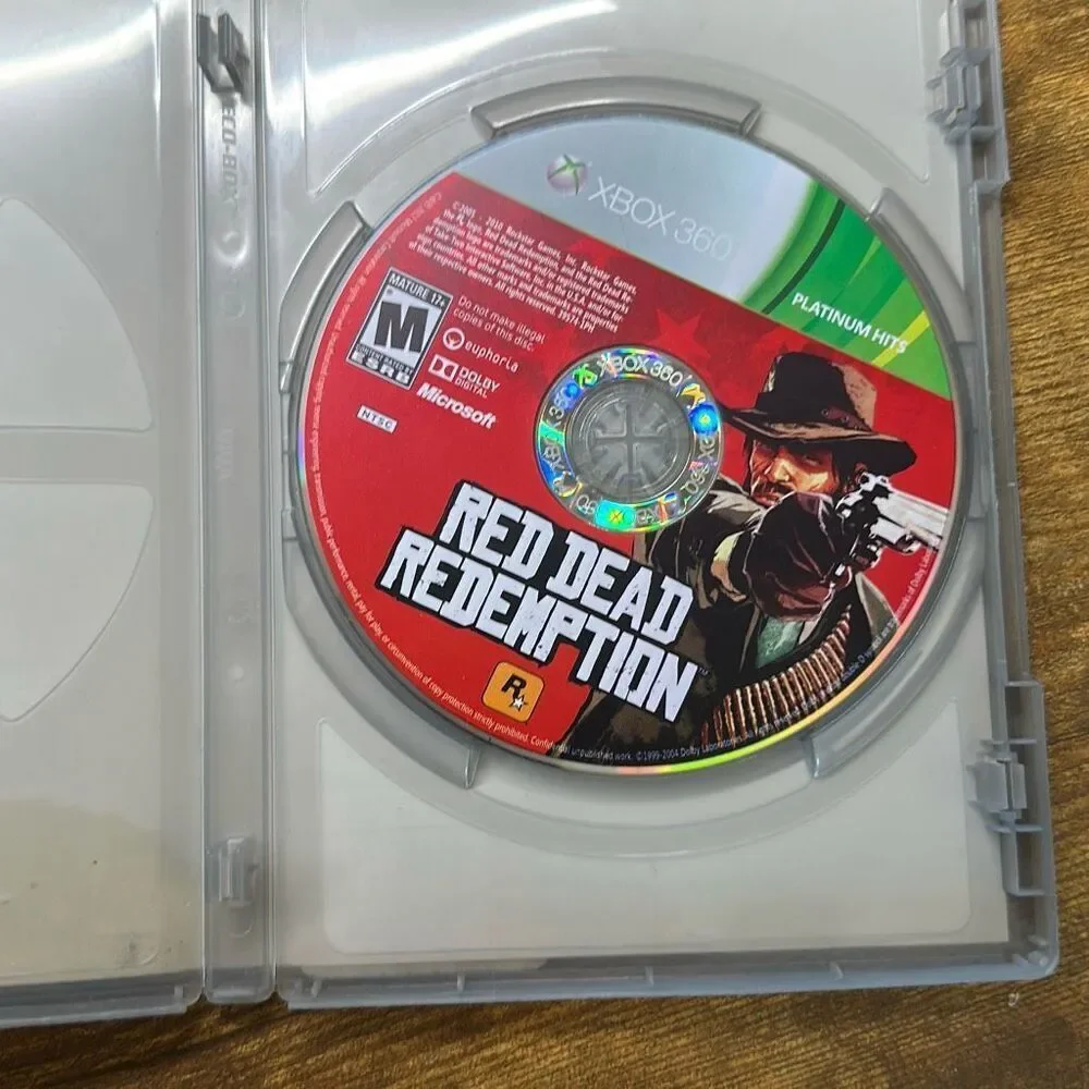 Red Dead‎ Redemption Xbox 360 video Game Rated M Platinum Hits No Manual